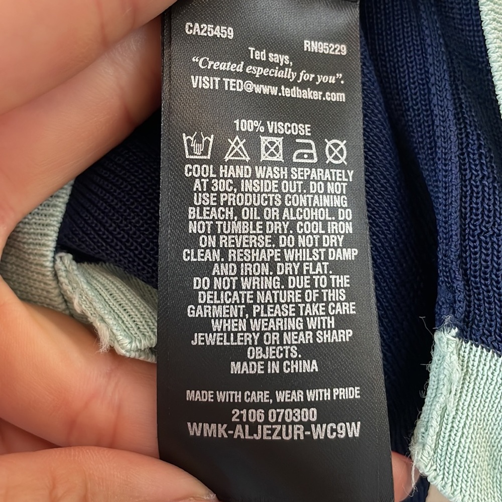 Ted Baker semi sheer tank top - Picture 11 of 11